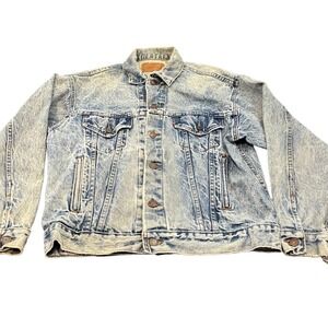 Levi's 70507 0219 Denim Jacket Mens M Light Blue Acid Wash Vintage Made in USA